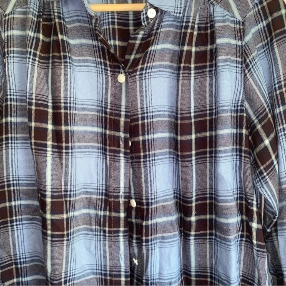 J. Jill Blue Plaid Button Down - Picture 2 of 6